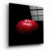 Red Apple Glass Wall Art.